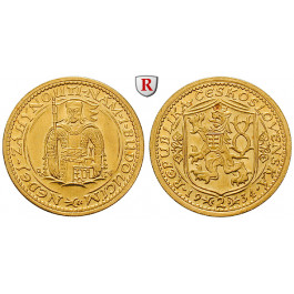 Tschechoslowakei, 2 Dukaten 1934, 6,9 g fein, vz-st