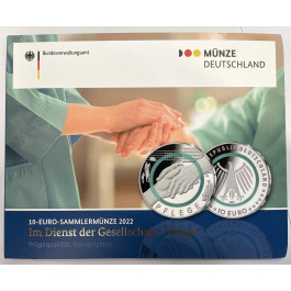 Bundesrepublik Deutschland, 10 Euro 2022, Pflege, PP