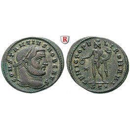 Römische Kaiserzeit, Constantius I., Caesar, Follis 305-306, vz