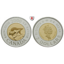 Kanada, Elizabeth II., 2 Dollars 2000, 5,75 g fein, PP