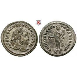 Römische Kaiserzeit, Constantius I., Caesar, Follis 295-296, vz-st