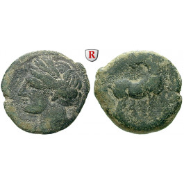Zeugitana, Karthago, Bronze 221-210 v.Chr., s+