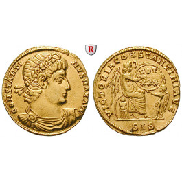 Römische Kaiserzeit, Constantinus I., Solidus 336-337, vz/ss-vz