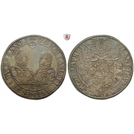 Sachsen, Sachsen-Coburg-Eisenach (Alt-Gotha), Johann Casimir und Johann Ernst, Reichstaler 1578, vz