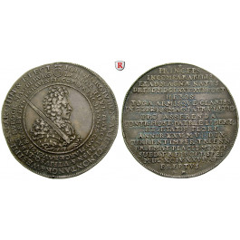 Sachsen, Albertinische Linie, Johann Georg III., Reichstaler 1691, ss-vz/vz