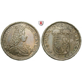 Württemberg, Herzogtum Württemberg (Kgr. ab 1806), Eberhard Ludwig, 1/2 Reichstaler 1695, vz