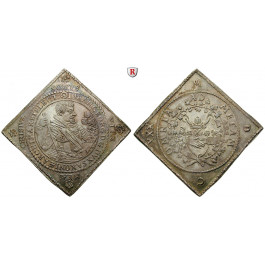 Sachsen, Albertinische Linie, Johann Georg I., Reichstalerklippe 1630, vz-st