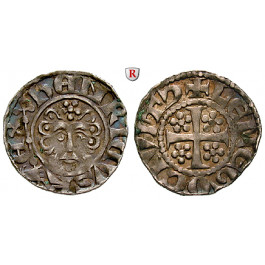 Lippe, Grafschaft, Bernhard III., Sterling o.J. (um 1245-1250), ss-vz