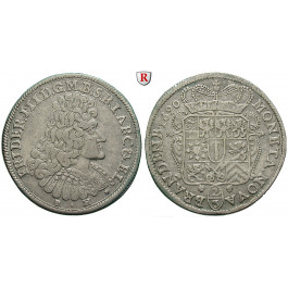 Brandenburg-Preussen, Kurfürstentum Brandenburg, Friedrich III., 2/3 Taler 1690, ss+