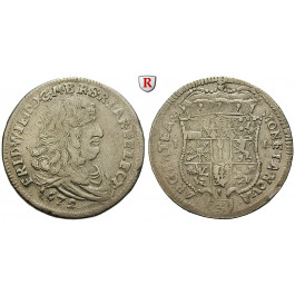 Brandenburg-Preussen, Kurfürstentum Brandenburg, Friedrich Wilhelm, 1/3 Taler 1672, ss