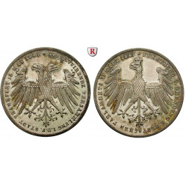 Frankfurt, Stadt, Doppelgulden 1848, f.vz