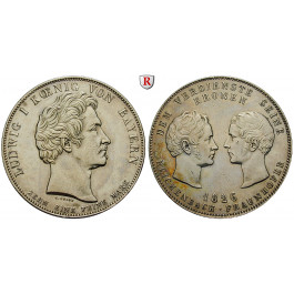 Bayern, Königreich, Ludwig I., Geschichtstaler 1826, ss-vz