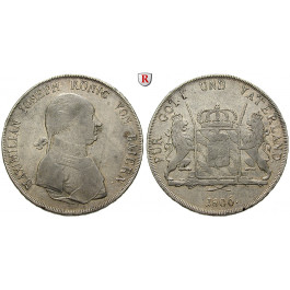 Bayern, Königreich, Maximilian I. Joseph, Konventionstaler 1806, ss+