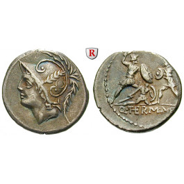 Römische Republik, Q. Minucius Thermus, Denar 103 v.Chr., ss+