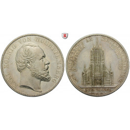Württemberg, Herzogtum Württemberg (Kgr. ab 1806), Karl, Doppeltaler 1871, ss-vz