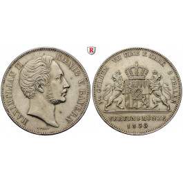 Bayern, Königreich, Maximilian II., Vereinsdoppeltaler 1855, ss-vz