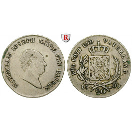 Bayern, Königreich, Maximilian I. Joseph, 20 Kreuzer 1809, ss+