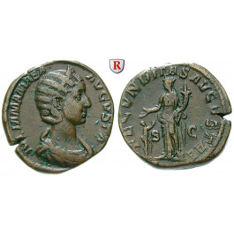 Römische Kaiserzeit, Julia Mamaea, Mutter des Severus Alexander, Sesterz 235, ss+