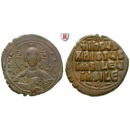 Byzanz, Basilius II. und Constantinus VIII., Follis 976-1025, f.vz