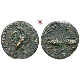 Römische Kaiserzeit, Hadrianus, Quadrans 134-138, ss