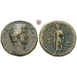 Römische Kaiserzeit, Aelius, Caesar, Sesterz 137, f.ss