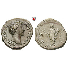 Römische Kaiserzeit, Marcus Aurelius, Caesar, Denar 145-147, ss-vz/ss
