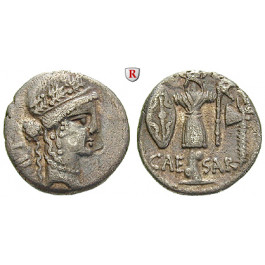 Römische Republik, Caius Iulius Caesar, Denar 48 v.Chr., ss+