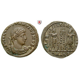 Römische Kaiserzeit, Constantius II., Caesar, Follis 333-335, vz