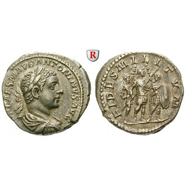 Römische Kaiserzeit, Elagabal, Denar 218-219, vz