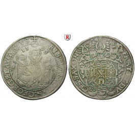 Sachsen, Albertinische Linie, Christian II., Johann Georg, August unter Vormundschaft, Reichstaler 1595, ss