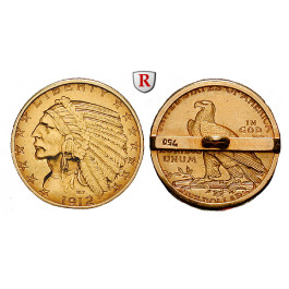 USA, 5 Dollars 1912, 9,0 g fein, ss