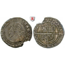 Grossbritannien, Elizabeth I., Sixpence 1583, ss+