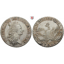 Brandenburg-Preussen, Königreich Preussen, Friedrich II., Reichstaler 1785, ss+