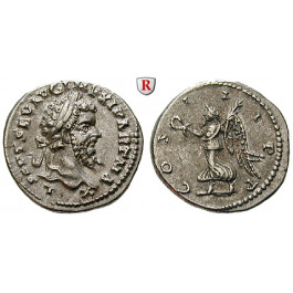 Römische Kaiserzeit, Septimius Severus, Denar 198, f.vz