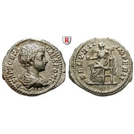 Römische Kaiserzeit, Geta, Caesar, Denar 200-202, vz