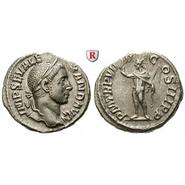 Römische Kaiserzeit, Severus Alexander, Denar 230, vz