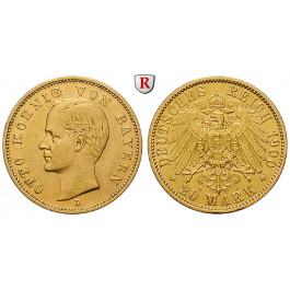 Deutsches Kaiserreich, Bayern, Otto, 20 Mark 1900, D, ss, J. 200