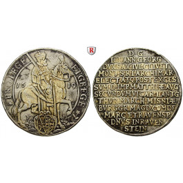 Sachsen, Albertinische Linie, Johann Georg I., Reichstaler 1619, ss