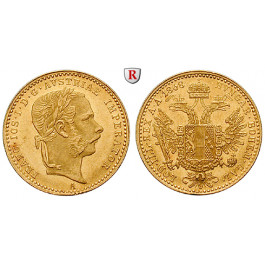 Österreich, Kaiserreich, Franz Joseph I., Dukat 1868, 3,44 g fein, vz/vz+