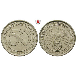 Drittes Reich, 50 Reichspfennig 1938, A, vz, J. 365