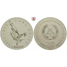 DDR, 20 Mark 1988, Zeiss, vz+, J. 1621