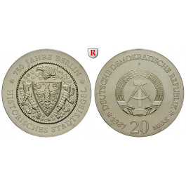 DDR, 20 Mark 1987, Stadtsiegel Berlin, f.st, J. 1617