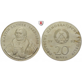 DDR, 20 Mark 1983, Luther, vz+, J. 1591