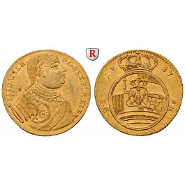 Brandenburg-Preussen, Königreich Preussen, Friedrich Wilhelm I., Dukat 1727, ss+