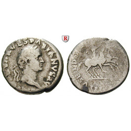 Römische Kaiserzeit, Vespasianus, Denar 69-70, s-ss