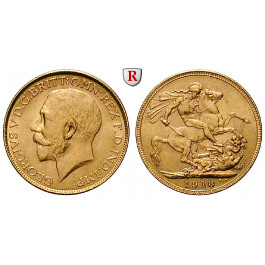 Indien, Britisch-Indien, George V., Pound 1918, ss-vz