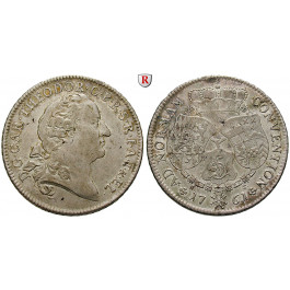Pfalz, Kurpfalz, Karl Theodor, Reichstaler 1761, ss-vz