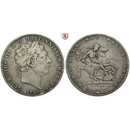 Grossbritannien, George III., Crown 1820, ss