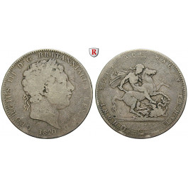 Grossbritannien, George III., Crown 1820, s+