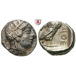 Attika, Athen, Tetradrachme 2. Hälfte 5.Jh. v.Chr., ss-vz